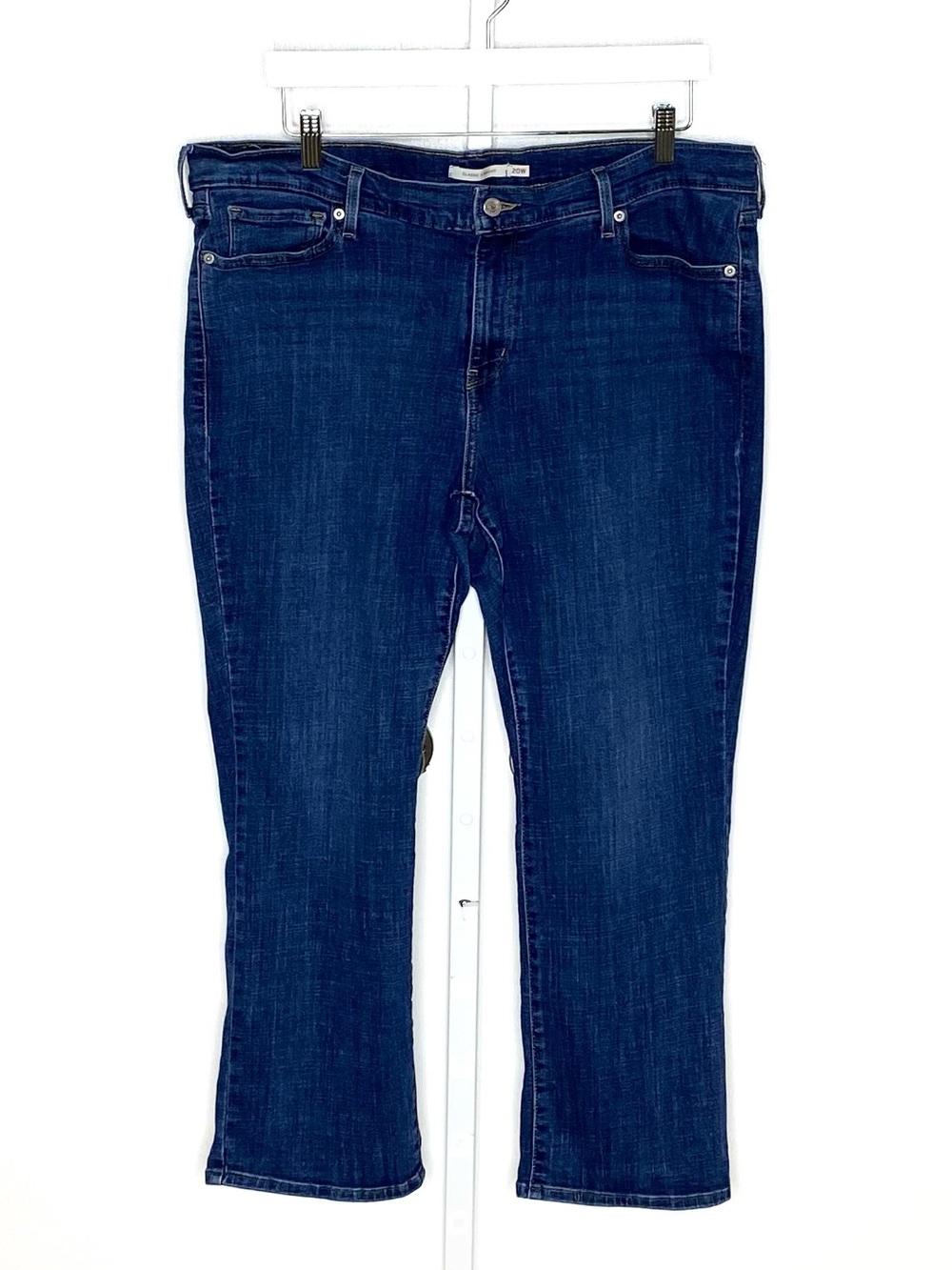Levi’s | Dark-Wash Denim Classic Straight Leg Jeans Sz 20W-Wide Short-Inseam